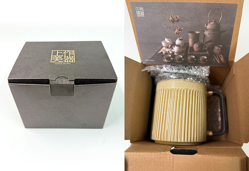 直紋泡茶杯550ml-窯變釉